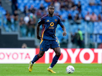 Evan Ndicka of AS Roma during the Serie A Enilive match between AS Roma and Udinese Calcio at Stadio Olimpico on September 22, 2024 in Rome,...