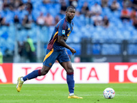 Evan Ndicka of AS Roma during the Serie A Enilive match between AS Roma and Udinese Calcio at Stadio Olimpico on September 22, 2024 in Rome,...