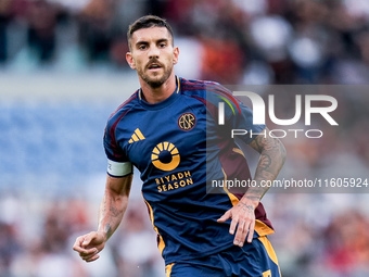 Lorenzo Pellegrini of AS Roma during the Serie A Enilive match between AS Roma and Udinese Calcio at Stadio Olimpico on September 22, 2024 i...