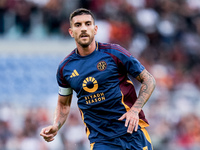 Lorenzo Pellegrini of AS Roma during the Serie A Enilive match between AS Roma and Udinese Calcio at Stadio Olimpico on September 22, 2024 i...