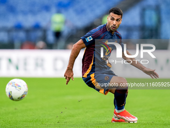 Zeki Celik of AS Roma during the Serie A Enilive match between AS Roma and Udinese Calcio at Stadio Olimpico on September 22, 2024 in Rome,...