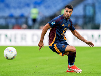 Zeki Celik of AS Roma during the Serie A Enilive match between AS Roma and Udinese Calcio at Stadio Olimpico on September 22, 2024 in Rome,...