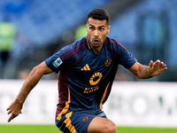 Zeki Celik of AS Roma during the Serie A Enilive match between AS Roma and Udinese Calcio at Stadio Olimpico on September 22, 2024 in Rome,...