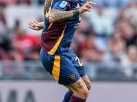 Gianluca Mancini of AS Roma during the Serie A Enilive match between AS Roma and Udinese Calcio at Stadio Olimpico on September 22, 2024 in...