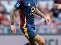 Gianluca Mancini of AS Roma during the Serie A Enilive match between AS Roma and Udinese Calcio at Stadio Olimpico on September 22, 2024 in...