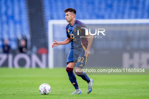 Stephan El Shaarawy of AS Roma during the Serie A Enilive match between AS Roma and Udinese Calcio at Stadio Olimpico on September 22, 2024...