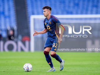 Stephan El Shaarawy of AS Roma during the Serie A Enilive match between AS Roma and Udinese Calcio at Stadio Olimpico on September 22, 2024...