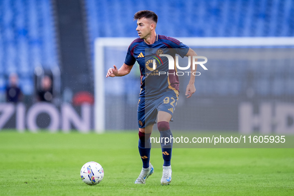 Stephan El Shaarawy of AS Roma during the Serie A Enilive match between AS Roma and Udinese Calcio at Stadio Olimpico on September 22, 2024...