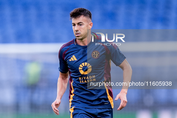 Stephan El Shaarawy of AS Roma during the Serie A Enilive match between AS Roma and Udinese Calcio at Stadio Olimpico on September 22, 2024...