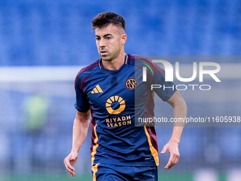 Stephan El Shaarawy of AS Roma during the Serie A Enilive match between AS Roma and Udinese Calcio at Stadio Olimpico on September 22, 2024...