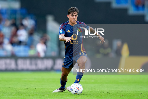 Paulo Dybala of AS Roma during the Serie A Enilive match between AS Roma and Udinese Calcio at Stadio Olimpico on September 22, 2024 in Rome...