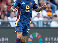 Gianluca Mancini of AS Roma during the Serie A Enilive match between AS Roma and Udinese Calcio at Stadio Olimpico on September 22, 2024 in...