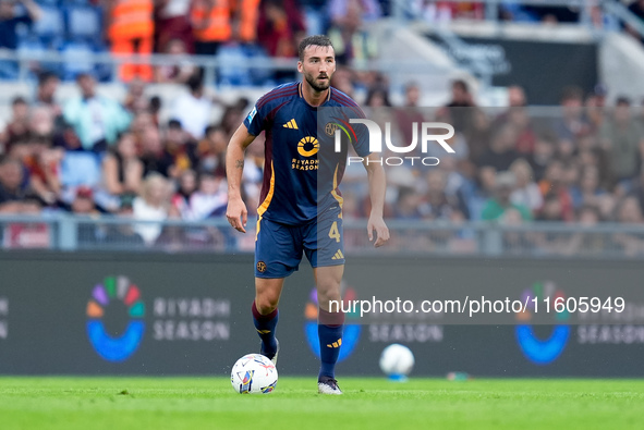 Bryan Cristante of AS Roma during the Serie A Enilive match between AS Roma and Udinese Calcio at Stadio Olimpico on September 22, 2024 in R...