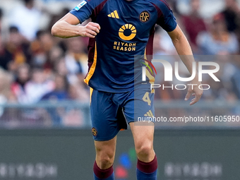 Bryan Cristante of AS Roma during the Serie A Enilive match between AS Roma and Udinese Calcio at Stadio Olimpico on September 22, 2024 in R...