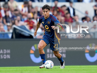 Paulo Dybala of AS Roma during the Serie A Enilive match between AS Roma and Udinese Calcio at Stadio Olimpico on September 22, 2024 in Rome...