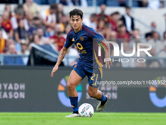 Paulo Dybala of AS Roma during the Serie A Enilive match between AS Roma and Udinese Calcio at Stadio Olimpico on September 22, 2024 in Rome...