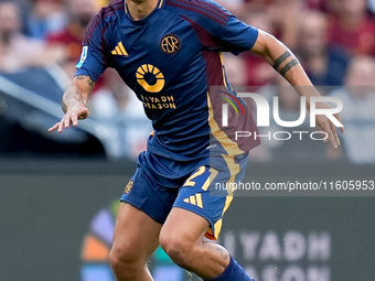 Paulo Dybala of AS Roma during the Serie A Enilive match between AS Roma and Udinese Calcio at Stadio Olimpico on September 22, 2024 in Rome...