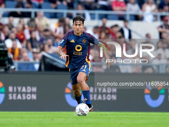 Paulo Dybala of AS Roma during the Serie A Enilive match between AS Roma and Udinese Calcio at Stadio Olimpico on September 22, 2024 in Rome...