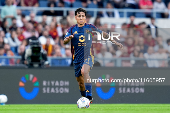 Paulo Dybala of AS Roma during the Serie A Enilive match between AS Roma and Udinese Calcio at Stadio Olimpico on September 22, 2024 in Rome...