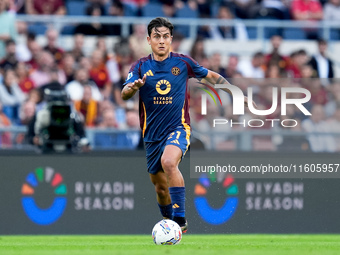 Paulo Dybala of AS Roma during the Serie A Enilive match between AS Roma and Udinese Calcio at Stadio Olimpico on September 22, 2024 in Rome...