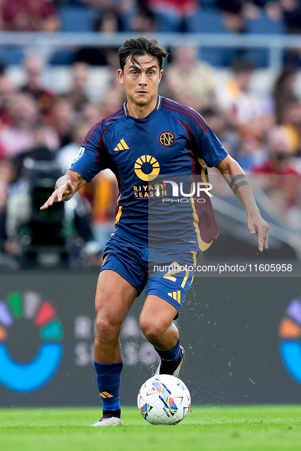 Paulo Dybala of AS Roma during the Serie A Enilive match between AS Roma and Udinese Calcio at Stadio Olimpico on September 22, 2024 in Rome...