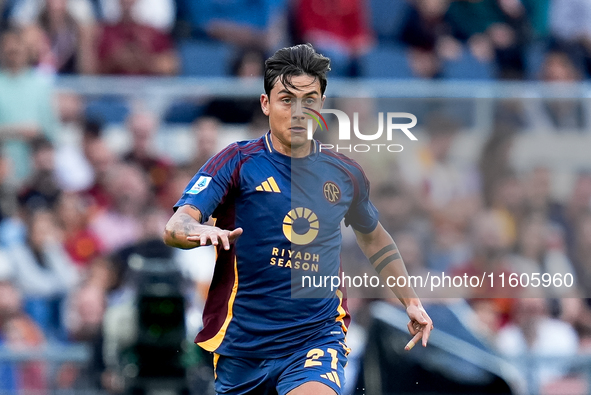 Paulo Dybala of AS Roma during the Serie A Enilive match between AS Roma and Udinese Calcio at Stadio Olimpico on September 22, 2024 in Rome...