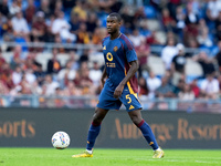 Evan Ndicka of AS Roma during the Serie A Enilive match between AS Roma and Udinese Calcio at Stadio Olimpico on September 22, 2024 in Rome,...