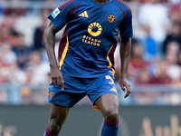 Evan Ndicka of AS Roma during the Serie A Enilive match between AS Roma and Udinese Calcio at Stadio Olimpico on September 22, 2024 in Rome,...