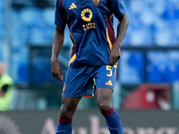 Evan Ndicka of AS Roma during the Serie A Enilive match between AS Roma and Udinese Calcio at Stadio Olimpico on September 22, 2024 in Rome,...