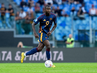 Evan Ndicka of AS Roma during the Serie A Enilive match between AS Roma and Udinese Calcio at Stadio Olimpico on September 22, 2024 in Rome,...