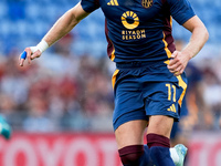 Artem Dovbyk of AS Roma during the Serie A Enilive match between AS Roma and Udinese Calcio at Stadio Olimpico on September 22, 2024 in Rome...