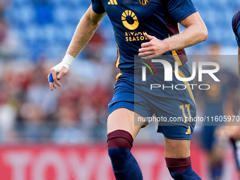 Artem Dovbyk of AS Roma during the Serie A Enilive match between AS Roma and Udinese Calcio at Stadio Olimpico on September 22, 2024 in Rome...