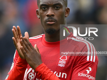 Callum Hudson-Odoi of Nottingham Forest during the Premier League match between Brighton and Hove Albion and Nottingham Forest at the Americ...