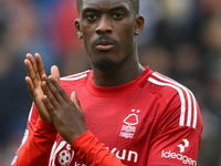 Callum Hudson-Odoi of Nottingham Forest during the Premier League match between Brighton and Hove Albion and Nottingham Forest at the Americ...