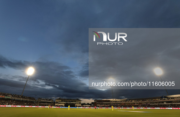 During the Metro Bank One Day Series match between England and Australia at the Seat Unique Riverside in Chester le Street, England, on Sept...