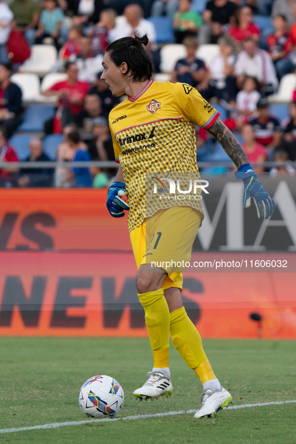 Saro (US Cremonese) during the Italy Cup Frecciarossa match between Cagliari Calcio and US Cremonese in Italy, on September 24, 2024 