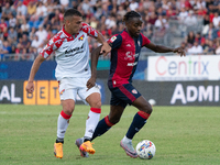 Antoine Makoumbou (#29 Cagliari Calcio) during the Italy Cup Frecciarossa match between Cagliari Calcio and US Cremonese in Italy, on Septem...