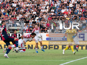 Moretti (US Cremonese) during the Italy Cup Frecciarossa match between Cagliari Calcio and US Cremonese in Italy, on September 24, 2024 (