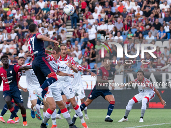 Paulo Azzi (#37 Cagliari Calcio) during the Italy Cup Frecciarossa match between Cagliari Calcio and US Cremonese in Italy on September 24,...