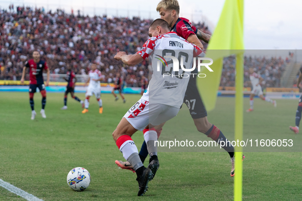 Antonov (US Cremonese) during the Italy Cup Frecciarossa match between Cagliari Calcio and US Cremonese in Italy, on September 24, 2024 