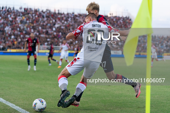 Antonov (US Cremonese) during the Italy Cup Frecciarossa match between Cagliari Calcio and US Cremonese in Italy, on September 24, 2024 