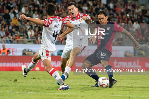 Nicolas Viola (#10 Cagliari Calcio) during the Italy Cup Frecciarossa match between Cagliari Calcio and US Cremonese in Italy, on September...