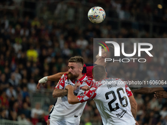 Roberto Piccoli (#91 Cagliari Calcio) during the Italy Cup Frecciarossa match between Cagliari Calcio and US Cremonese in Italy, on Septembe...