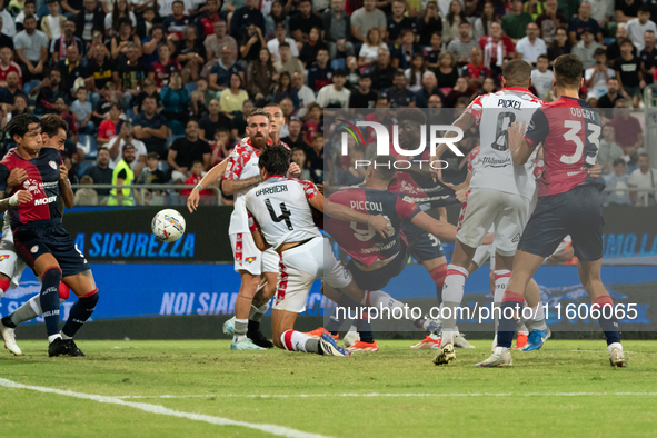 Roberto Piccoli (#91 Cagliari Calcio) during the Italy Cup Frecciarossa match between Cagliari Calcio and US Cremonese in Italy, on Septembe...