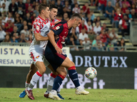 Roberto Piccoli (#91 Cagliari Calcio) during the Italy Cup Frecciarossa match between Cagliari Calcio and US Cremonese in Italy, on Septembe...