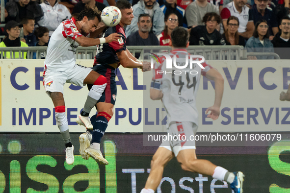 Roberto Piccoli (#91 Cagliari Calcio) during the Italy Cup Frecciarossa match between Cagliari Calcio and US Cremonese in Italy, on Septembe...