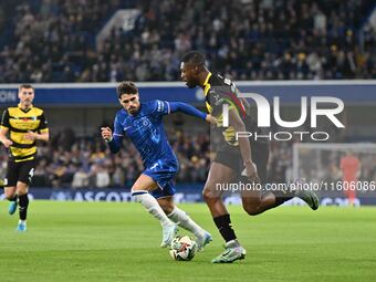 Emile Acquah (20 Barrow) goes forward during the Carabao Cup Third Round match between Chelsea and Barrow at Stamford Bridge in London, Engl...