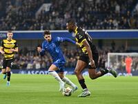 Emile Acquah (20 Barrow) goes forward during the Carabao Cup Third Round match between Chelsea and Barrow at Stamford Bridge in London, Engl...