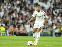 Kylian Mbappe centre-forward of Real Madrid and France during the La Liga match between Real Madrid CF and Deportivo Alavés at Estadio Santi...