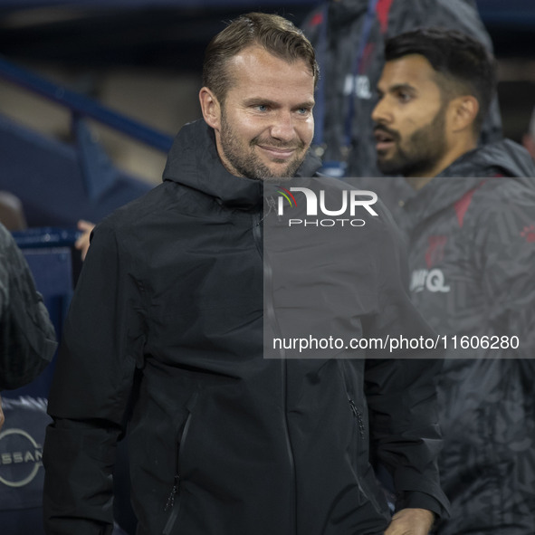 Watford F.C. manager Tom Cleverley during the Carabao Cup Third Round match between Manchester City and Watford at the Etihad Stadium in Man...